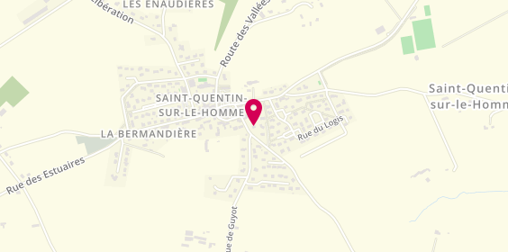 Plan de CHEVALLIER Stéphane, 9 Rue Montgomery, 50220 Saint-Quentin-sur-le-Homme