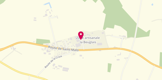 Plan de Aj auto collection, Zone Artisanale la Beuglais 11 Rue De
La Croix Odye, 35350 Saint-Méloir-des-Ondes