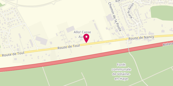 Plan de Allo Casse Auto, 13 Route de Toul, 54840 Bois-de-Haye