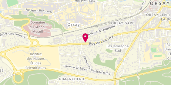 Plan de Agent Peugeot, 38 Route de Chartres, 91400 Orsay