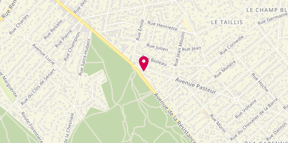 Plan de Chez Francky, 6 Avenue Pasteur, 91330 Yerres