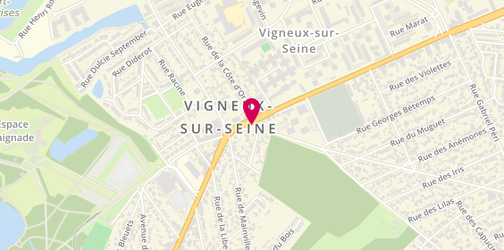 Plan de A+Glass Vigneux Sur Seine, 1 Av. Henri Barbusse, 91270 Vigneux-sur-Seine