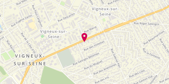 Plan de AD Expert, 94 avenue Henri Barbusse, 91270 Vigneux-sur-Seine
