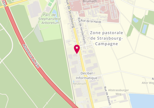 Plan de Bris de Glace Service, 182 A avenue de Strasbourg, 67170 Brumath