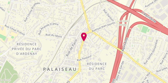 Plan de Palaiseau Automobiles, 14 Rue Edouard Branly, 91120 Palaiseau