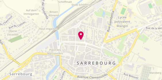 Plan de Europcar SARREBOURG, 25 avenue Poincaré, 57400 Sarrebourg
