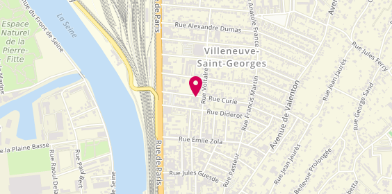 Plan de Garage Mister S, 20 Rue Curie, 94190 Villeneuve-Saint-Georges