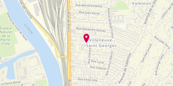 Plan de RTI Auto, 10 Rue Orme Sainte Marie, 94190 Villeneuve-Saint-Georges