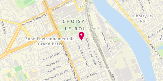 Plan de Garage de la Gare de l'hôtel de Ville, 6 Rue Alphonse Brault, 94600 Choisy-le-Roi