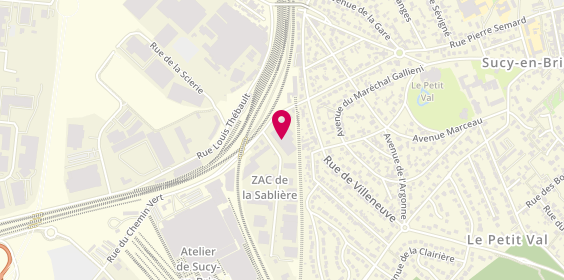 Plan de L'Atelier Motors, 3 avenue de la Sablière, 94370 Sucy-en-Brie