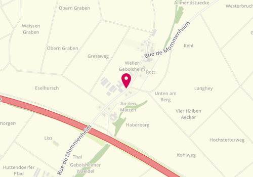 Plan de Garage Steinmetz, 22 Route de Mommenheim, 67670 Wittersheim