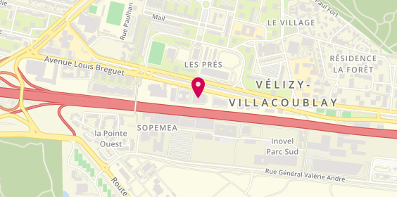 Plan de Centre Porsche Velizy, 21 avenue Louis Breguet, 78140 Vélizy-Villacoublay