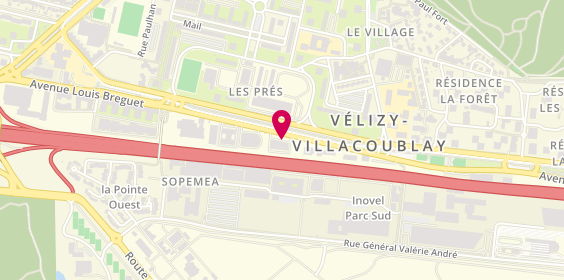 Plan de Audi, 19 avenue Louis Bréguet, 78140 Vélizy-Villacoublay