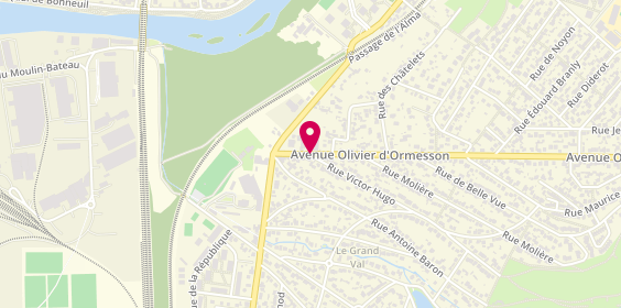 Plan de Autos Ventes Services AVS, 13 Avenue Olivier d'Ormesson, 94490 Ormesson-sur-Marne