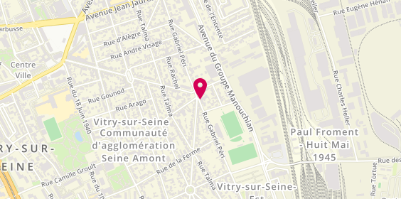 Plan de Garage Gabriel Péri, 102 Rue Gabriel Péri, 94400 Vitry-sur-Seine