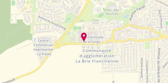 Plan de Renault Garage de l'Avenir, 20 Rue de Pontault, 77680 Roissy-en-Brie