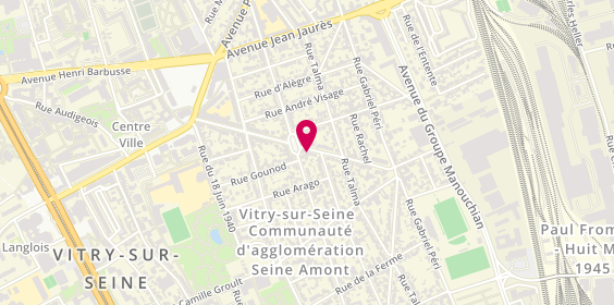 Plan de Plr Garage, 35 avenue Danielle Casanova, 94400 Vitry-sur-Seine