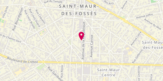 Plan de Garage Saint Maur Automobiles, 54 avenue de la République, 94100 Saint-Maur-des-Fossés