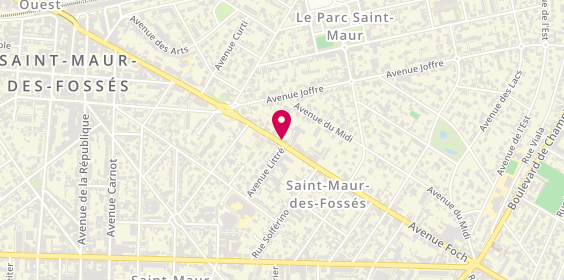 Plan de Autocash, 65 avenue Foch, 94100 Saint-Maur-des-Fossés
