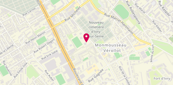 Plan de PALIN Hubert, 16 Rue Gaston Monmousseau, 94200 Ivry-sur-Seine