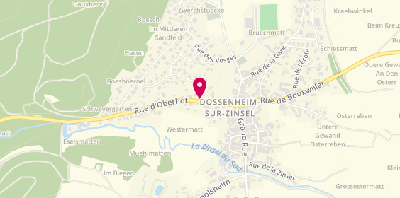 Plan de Agents Fiat, 4 Rue d'Oberhoff, 67330 Dossenheim-sur-Zinsel