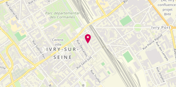 Plan de L'Atelier Pro-G, 19 Rue Pierre Guignois, 94200 Ivry-sur-Seine