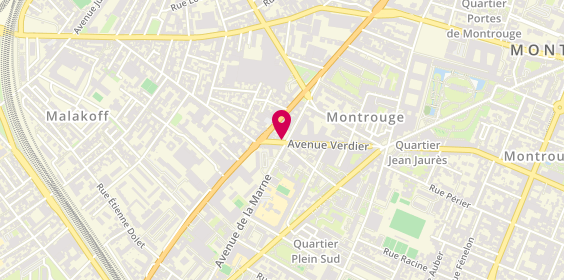 Plan de A.N.M, 22 avenue de la Marne, 92120 Montrouge