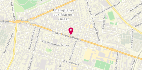 Plan de ICARRE Valère, Bât A1 Résidence 81 83 Avenue Roger Salengro, 94500 Champigny-sur-Marne
