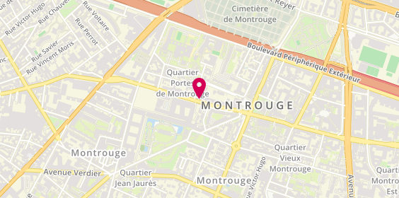 Plan de Centre Europe Carrosserie, 58 Rue Gabriel Péri, 92120 Montrouge