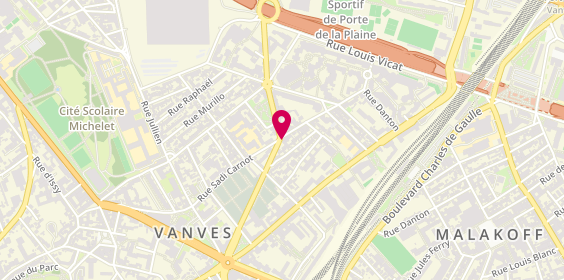 Plan de Vanves Automobiles, 44 avenue Marcel Martinie, 92170 Vanves