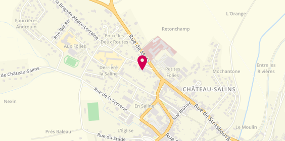 Plan de Garage CASTELSALINOIS - Agent RENAULT & DACIA, 1 Bis Rue Brigade Alsace Lorraine, 57170 Château-Salins