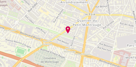 Plan de Imcarex, 20 square de Châtillon, 75014 Paris