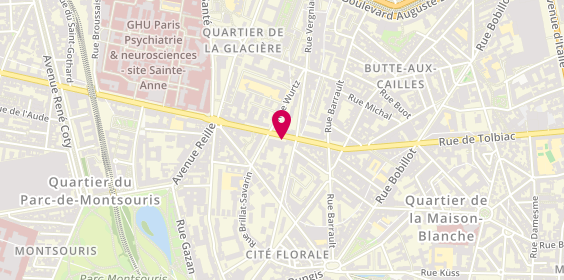 Plan de Abitan Services, 231 Rue de Tolbiac, 75013 Paris
