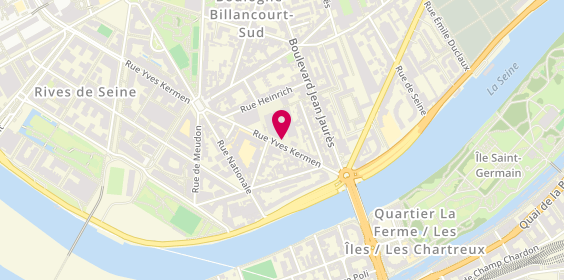 Plan de Renault Courte Duree - Rcd, 22 Rue Yves Kermen, 92100 Boulogne-Billancourt