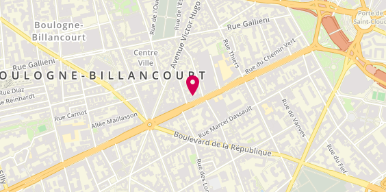 Plan de Smart Boulogne, 80 avenue Edouard Vaillant, 92100 Boulogne-Billancourt