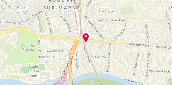Plan de Eurorepar Via Garage, 14 Rue Latérale au Viaduc, 94170 Le Perreux-sur-Marne