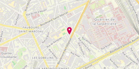 Plan de Speedy, 102 Boulevard de l'Hôpital, 75013 Paris