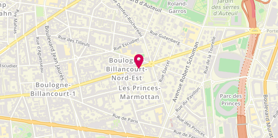 Plan de Spoticar Stellantis & You Boulogne, 65 Rue du Château, 92100 Boulogne-Billancourt