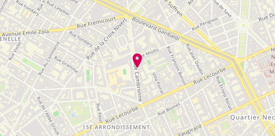 Plan de Beaumont, 45 Rue Cambronne, 75015 Paris