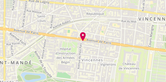 Plan de Midas, 47 avenue de Paris, 94300 Vincennes