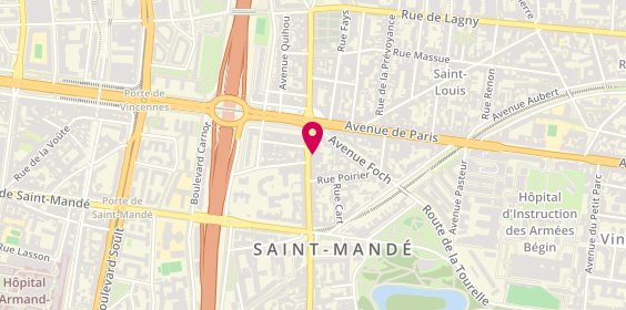 Plan de Mgd Services, 5 avenue du Général de Gaulle, 94160 Saint-Mandé