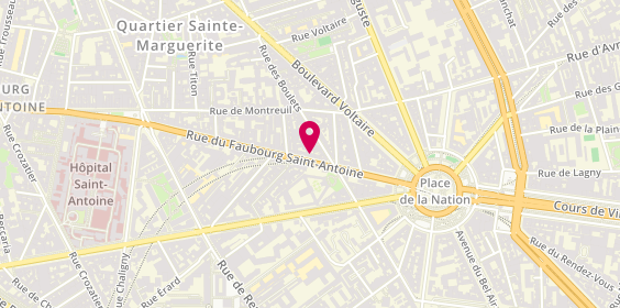 Plan de Eurorepar Sud Est Automobiles, 295 Rue du Faubourg Saint-Antoine, 75011 Paris