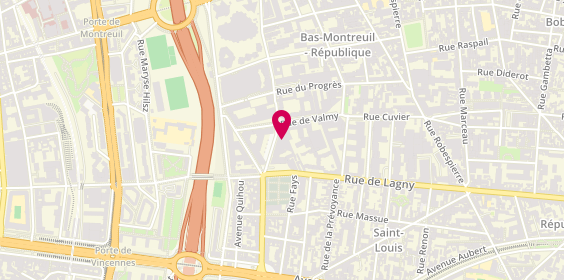 Plan de Renault Retail Group Montreuil, 57 Rue Armand Carrel, 93100 Montreuil