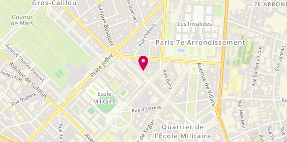 Plan de Garage Elite, 15 avenue Duquesne, 75007 Paris