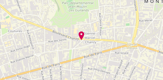 Plan de First stop, 97 Boulevard Chanzy, 93100 Montreuil