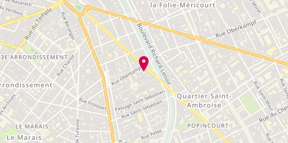 Plan de Station Meca Voltaire, 42 Boulevard Voltaire, 75011 Paris