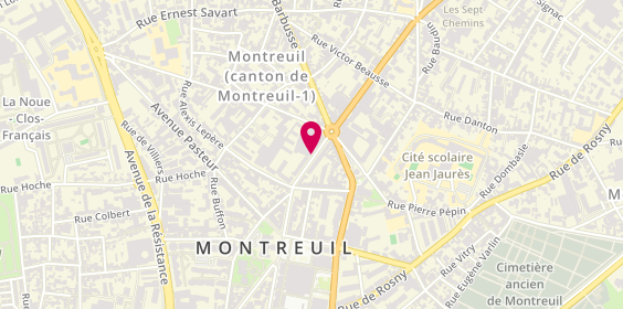 Plan de Renault Rent, 25 Boulevard Paul Vaillant Couturier, 93100 Montreuil
