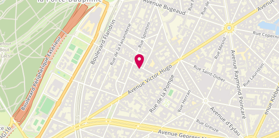 Plan de Gaston, le pompiste mobile, 125 Rue de Longchamp, 75116 Paris