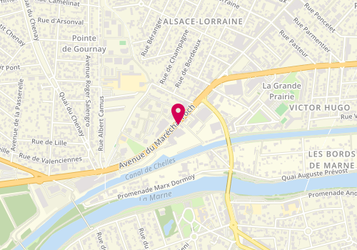Plan de Mondial Pare Brise, 1 Rue du Port, 93460 Gournay-sur-Marne