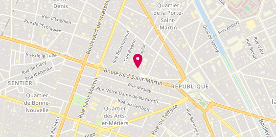 Plan de Parking Garage Perrier, 58 Rue René Boulanger, 75010 Paris
